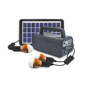 China off grid solar energy  portable solar power home system 3W solar lighting system with Radio speaker black on sale