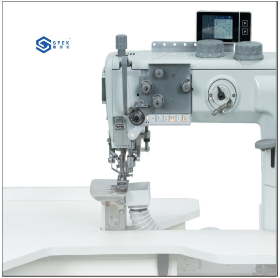 Computerized attaching shoulder pads to armholes and trimming edge sewing