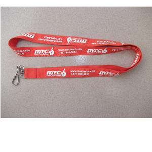 Customized simple flat polyester lanyards,cheap price polyester neck lanyards,