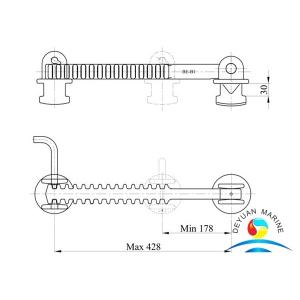 Shipping Container Parts Loose Fitting In Hold Bridge Fittings
