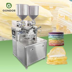 New Pneumatic Layer Cake Machine with Cream Crepe Decorate Feature Henan's Butter Spread Crepe Smear Decorate Machine