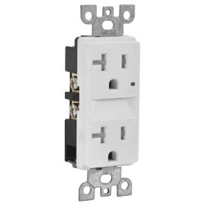 Wall Mounted Electrical Socket With Night Light 20A 125V