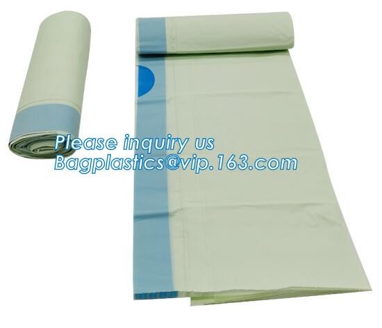 Quality compostable cornstarch to protect the environment flat bags on roll for food package accept custom design printing wholesale