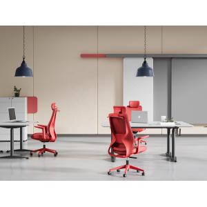 Commercial Furniture Modern Red Swivel Executive Mesh Ergonomic Chair for Office