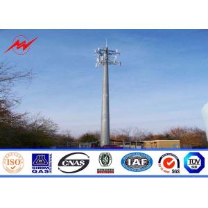 Square 160 ft Lattice Transmission Tower Steel Structure With Single Platform