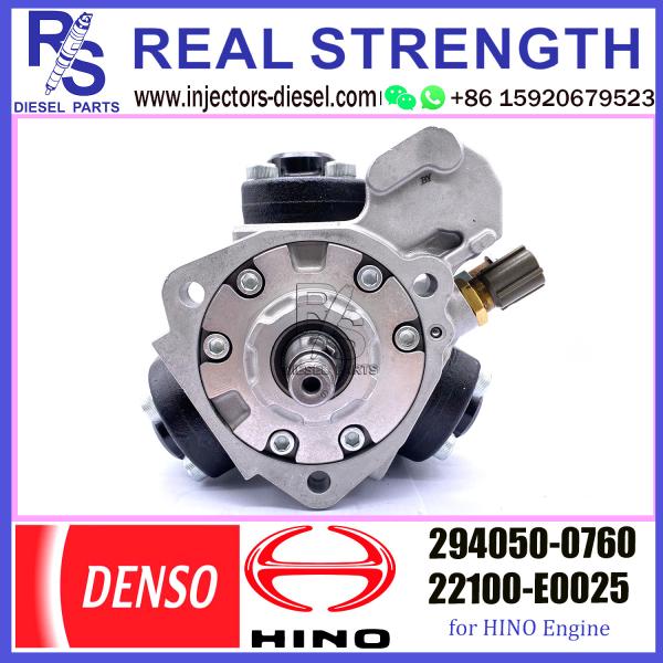 Quality HP4 Diesel Injection Common Rail Fuel Pump 294050-0760 22100-E0020 22100-E0025 For HINO J08E wholesale