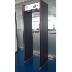 4.3" LCD Screen 6 zones Walk Through Metal Detector With Two Column Alarm Region