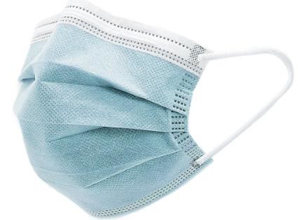 Quality Fluid Resistant Unisex Triple Layer Earloop Surgical Mask wholesale