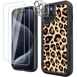 China [5 in 1 for iphone 15 Plus Case,with 2 Pack Screen Protector + 2 Pack Camera Lens Protector,Heavy-Duty Tough Rugged on sale