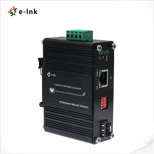 Quality Mini Industrial 10G 5G 2.5G 1G 100M 802.3bt to 10GBASE-X SFP+ Media Converter wholesale