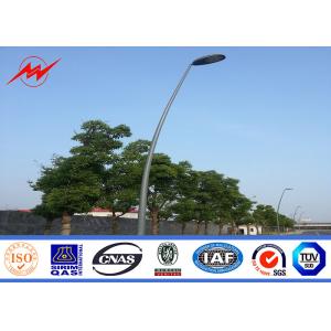 9m Q235 Single Arm Polygonal Galvanized Light Pole