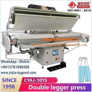 Trouser Double Legger Pressing Machine Vertical Press Touch Screen Strech Frame