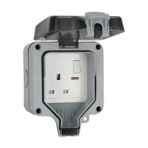 Wall Mounted Power Outlet Socket Outdoor Charging Poles Plastic Switch Box IP66