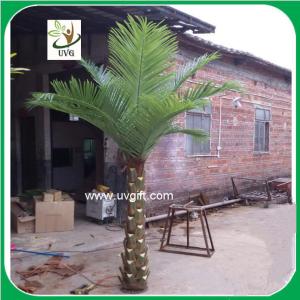 China UVG factory price indoor artificial palm decorative coconut tree for hotel landscaping on sale