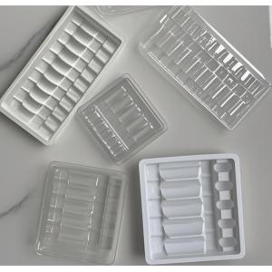 Custom Clear Plastic Ampoule Tray Blister Packaging In PVC PET PETG ESD