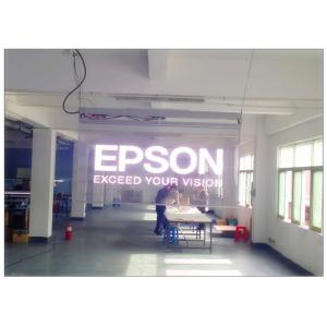 Ultra Thin P10 Transparent Glass LED Display Mesh With 80% Transparency