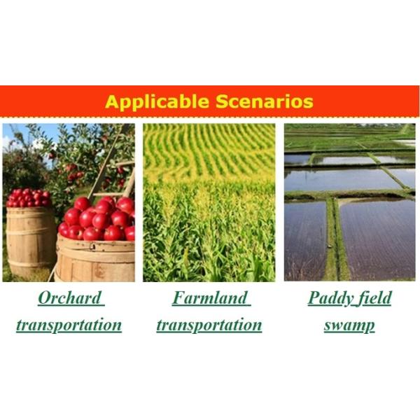 4 Tons Walk Type Small Tracked Transport Vehicle Yellow Color Long Life