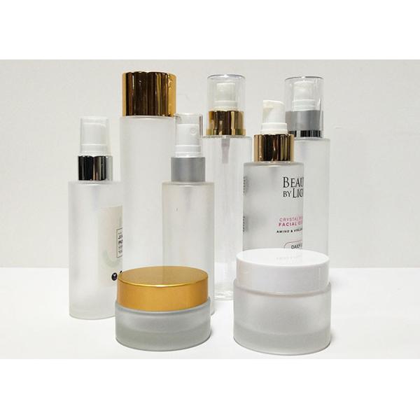 Customization Cosmetic Pump Bottle Sets Empty Glass Cream Jar And Bottle 30ml