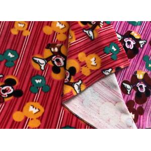 Cheap Printed 4 Way Stretch Polyester Spandex Velboa Minky Plush Fabric for sale