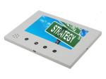 Push button activated stick on video lcd devices, lcd screen inside presentation