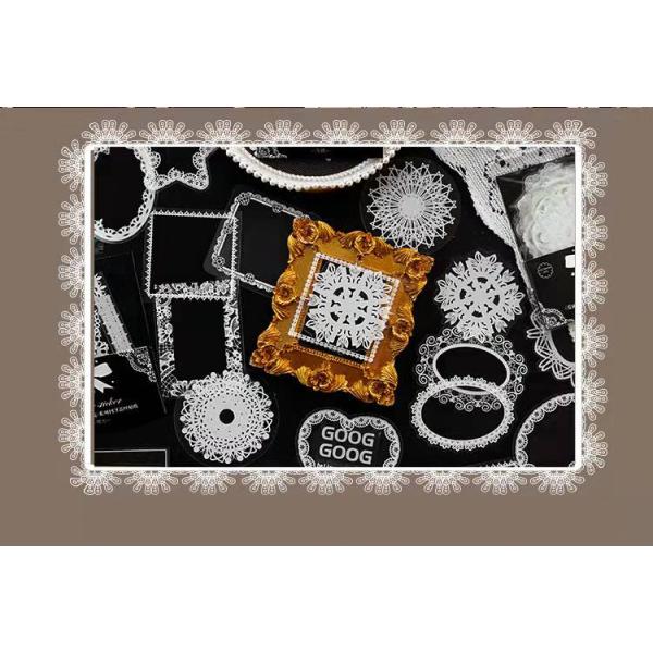 ODM Transparent PET Die Cutting Photo Frame Sticker Label Decals 6x8