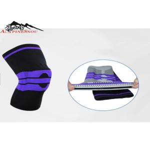 Custom Sports Knitted Breathable Nylon Knee Pads Anti Collision Eco - Friendly