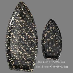 Disposable Japanese Plastic Fish Shaped Sushi Packaging Serving Tray Biodegradab