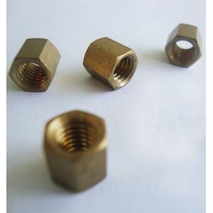 Brass insert long hex coupling nut