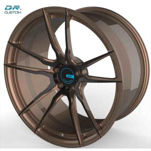 Custom Cap Lightweight Forged Wheels 17 Inch PCD 5x108 Bronze Paint