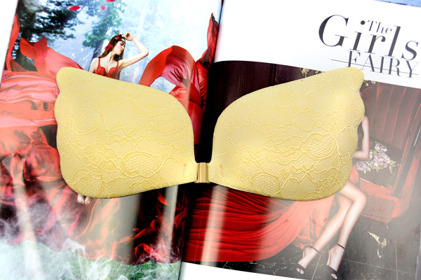 F023 New fashion Strapless silicone adhesive butterfly sticky bra