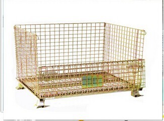 Quality Hot Selling Rigid Wire Container Large Wire Mesh Container Industrial Stackable Storage wholesale