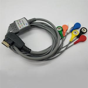 7 Leadwires Holter ECG Cable 19 Pin With Snap Type IEC Standard DMS 300 - 3A