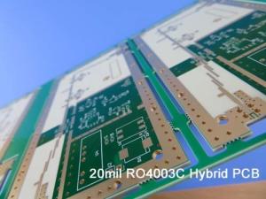 China Hybrid High Frequency Multilayer PCB 6-Layer Hybrid PCB Made On 12mil 0.305mm RO4003C and FR-4 on sale