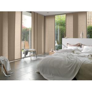 China Sunscreen Windows Shades Blinds with brown Fabric Panel Sliding for balcony on sale