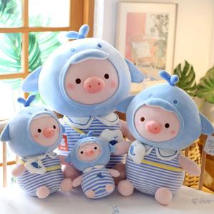 Kawaii Cartoon Pig Plush Toys With PP Cotton Filling