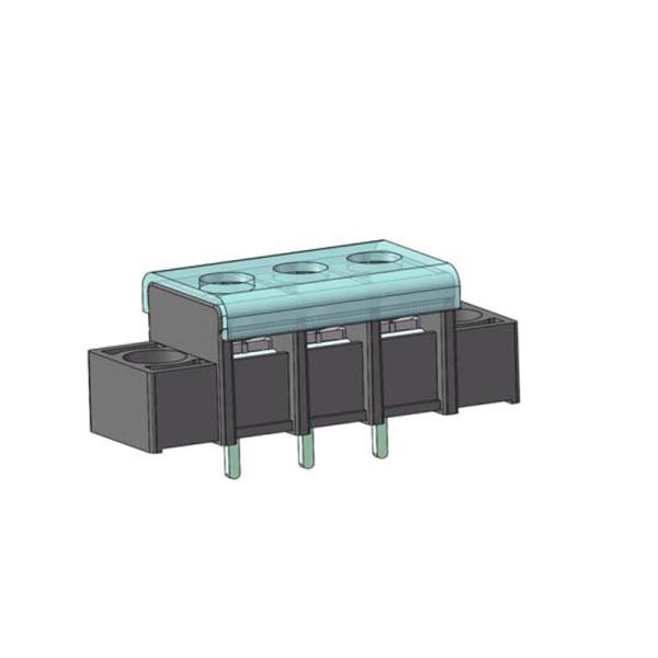 A Type With Fix Hole& CAP 7.62 Barrier Terminal Block 1*3P A Type H=14.7 DIP=5.3