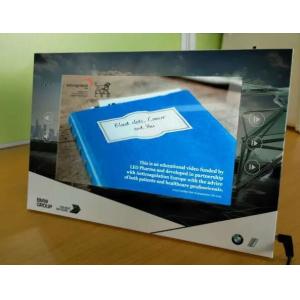 Battery operated shelf video screen / 7 inch electronic digital video shelf