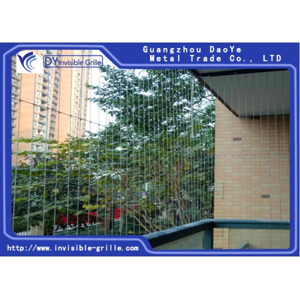 Anti Rust Invisible Grills For Balcony Modern Design No Blocked Vision