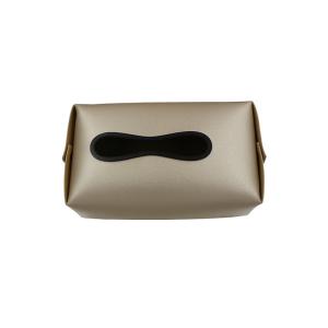 Embossed Leather Car Tissue Box tissue holder for tissues, trash bags and rain