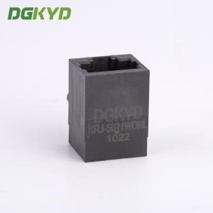 1x1 Side Entry Tab Down RJ45 Connector Female Ethernet Socket For Network Switch