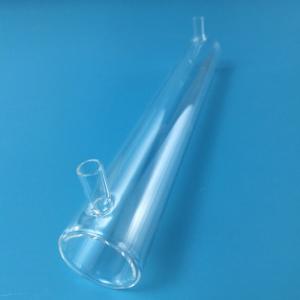 Double Wall Quartz Reactor For Gas Or Liquid Circulation