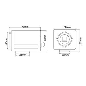 Auto White Balance Standard CCTV Box Cameras With 1 / 3' SONY CCD, BLC And AGC
