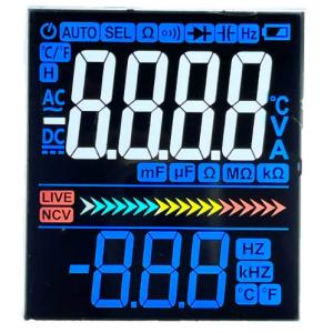 Cheap Multimeter Customized VA LCD Panel VDD 3.3V Segment LCD Display for sale