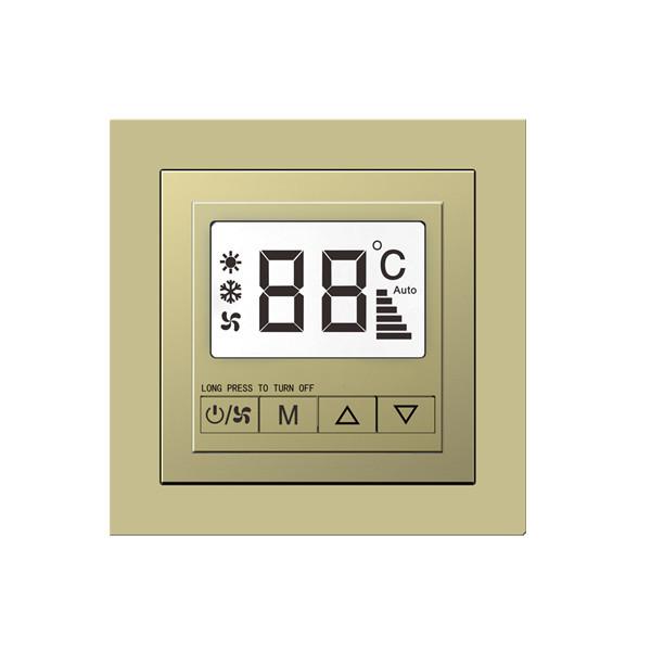 Quality RS485 Modbus Thermostat Control Panel Horizontally mounted 4 conjoined frame wholesale