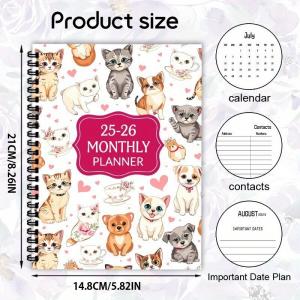 Professional Custom Journal Notebook with Elastic Band Closure and Spiral