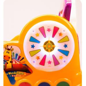 Factory direct selling plastic giraffe kiddy rides for kidde game machine