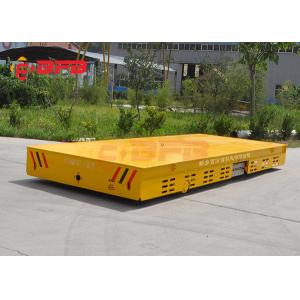 Battery Operated Flatbed Trackless Transfer Cart With Dead Man Stop 1 -500T Load