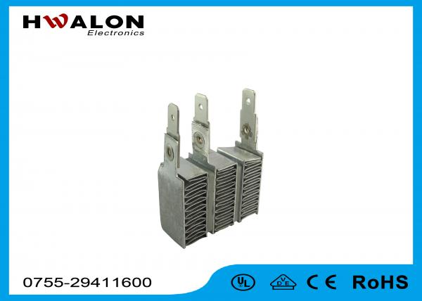 Clothes Dryer Stainless Steel Color PTC Heating Element With Terminals Customized