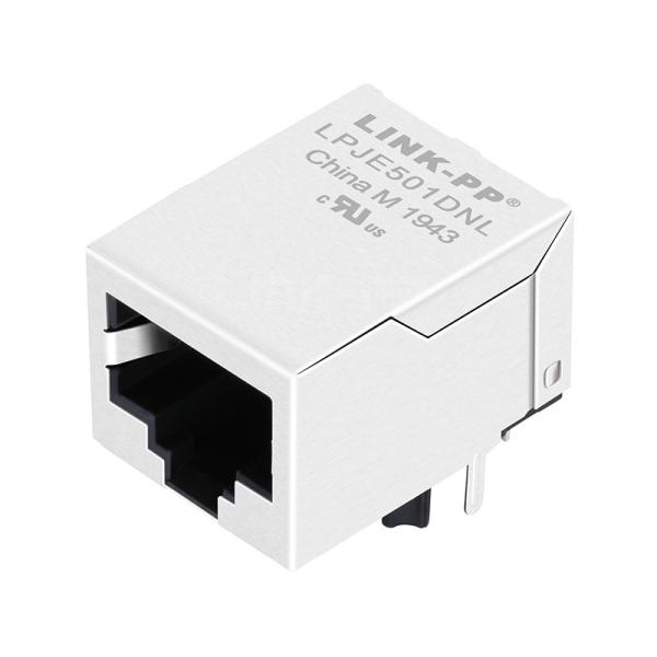 LPJE501DNL Tab Down Without Led Single Port RJ45 Modular Jack Without Integrated