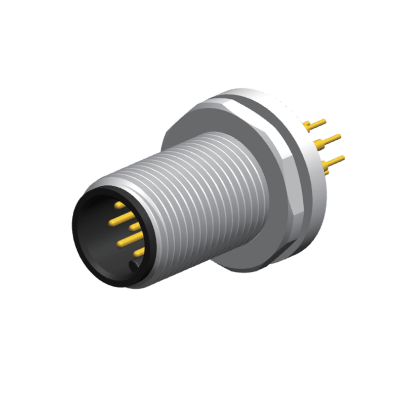 M12 Waterproof Connector with Temperature Range -25°C to +85°C Rated Voltage